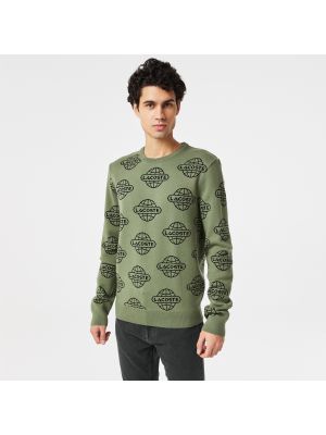 Зеленый свитер Lacoste