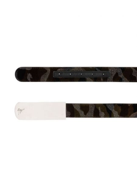 Jacquard gürtel mit camouflage-print Giuseppe Zanotti