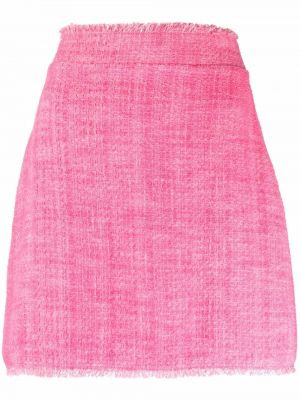 Tweed a-linje-skjørt Pinko rosa