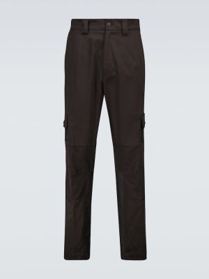 Памучни карго панталони от джърси Moncler черно