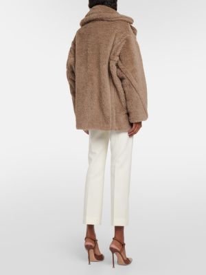 Giacca di lana di seta in lana d'alpaca Max Mara beige