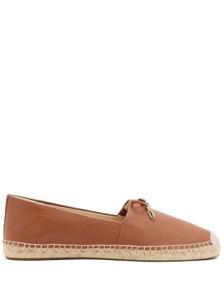 Nahka espadrillot Michael Kors ruskea