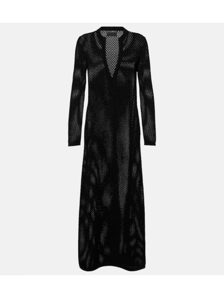 Pamučna maksi haljina Nili Lotan crna