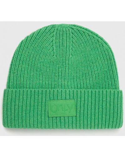 Вълнена шапка Only зелено