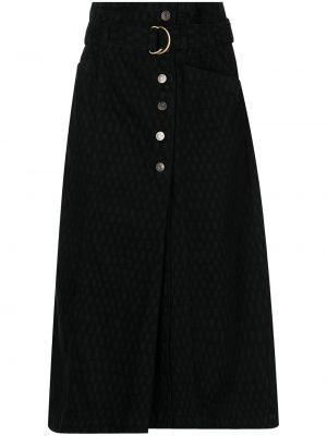 Černé sukně bavlněné Ulla Johnson