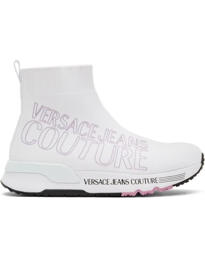 Джинсовые кроссовки Versace Jeans Couture