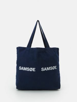 Сумка шоппер Samsoe  Samsoe синяя
