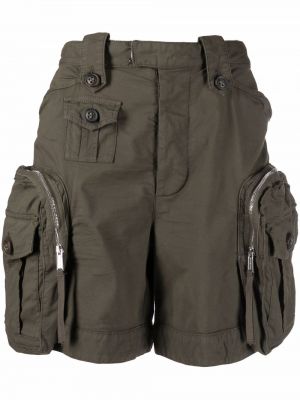 Avslappet militær shorts Dsquared2 grønn