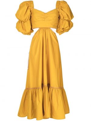 Μίντι φόρεμα Silvia Tcherassi κίτρινο