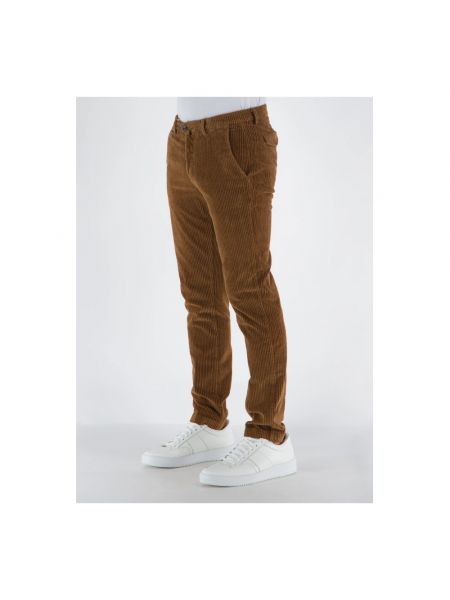 Pantalones ajustados de pana Briglia marrón