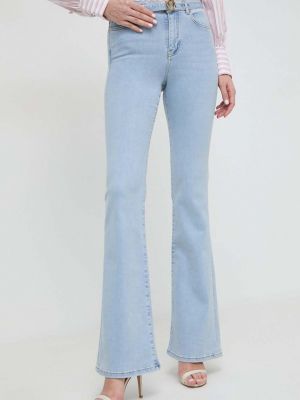 Modré džíny s vysokým pasem Pinko