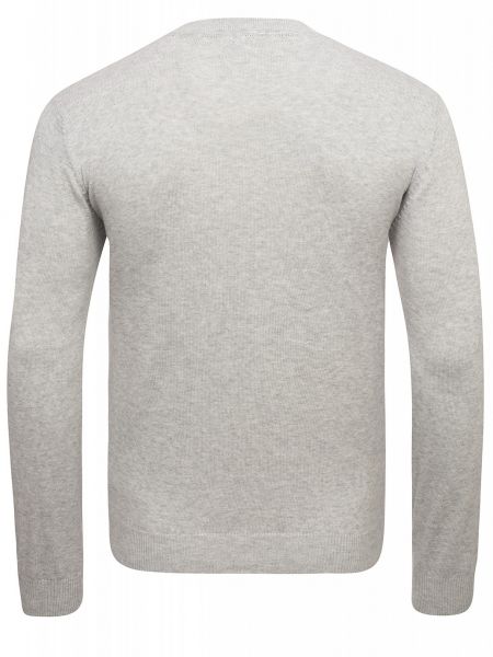 Меланжевый пуловер с v-образным вырезом U.s. Polo Assn. серый
