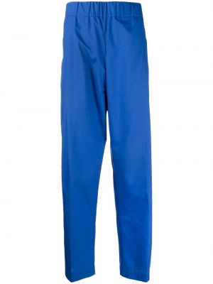 Proste spodnie bawełniane Laneus niebieskie