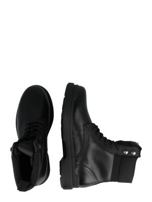 Μπότες με κορδόνια Calvin Klein μαύρο