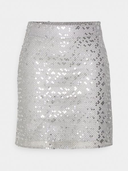 Mini spódniczka Bruuns Bazaar srebrna