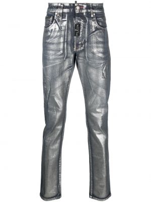 Straight leg jeans Philipp Plein blu