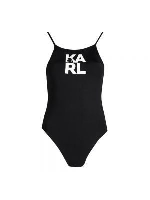 Stroj kąpielowy jednoczęściowy Karl Lagerfeld czarny