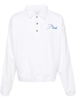 Siuvinėtas polo marškinėliai Rhude balta