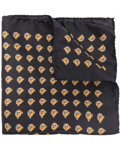 Krawatte mit print mit taschen Moschino schwarz