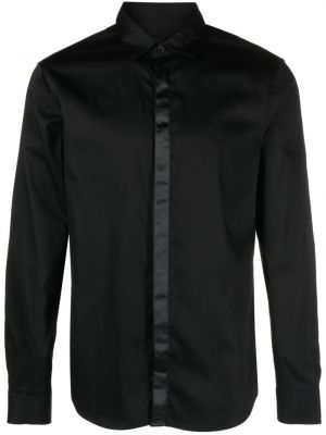 Bavlněná košile Armani Exchange černá