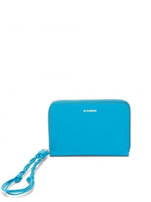 Δερμάτινος πορτοφόλι με σχέδιο Jil Sander μπλε