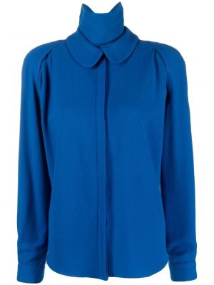 Блуза Giorgio Armani Pre-owned синьо