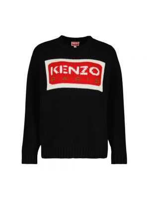 Sweter z nadrukiem Kenzo czarny