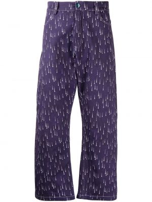 Pantalon à imprimé Pierre-louis Mascia violet