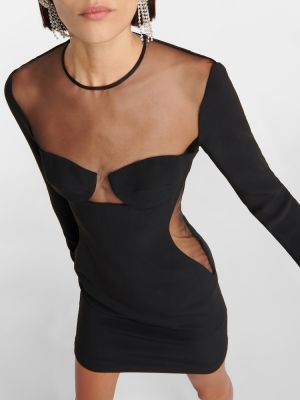 Φόρεμα από διχτυωτό Stella Mccartney μαύρο