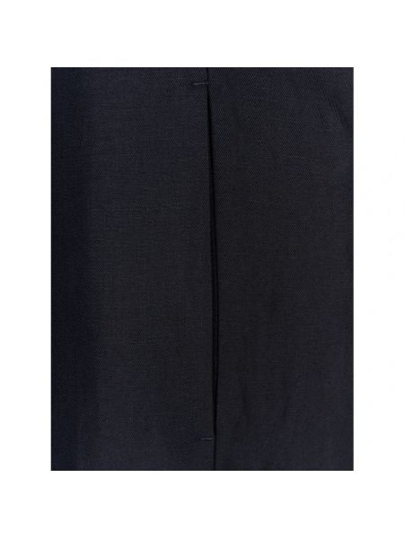 Pantalones rectos de lino Fabiana Filippi negro