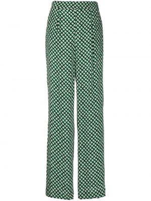 Zvonové kalhoty Dvf Diane Von Furstenberg - zelená