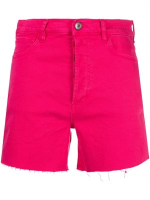 Shorts di jeans a vita alta 3x1 rosa