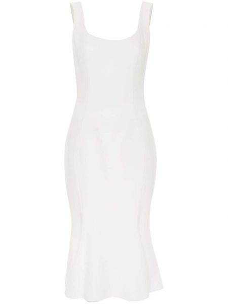Μίντι φόρεμα πέπλουμ Ermanno Scervino λευκό