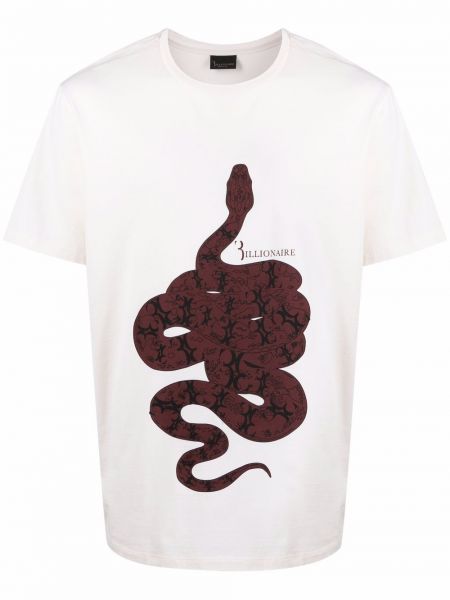 Camiseta de estampado de serpiente Billionaire