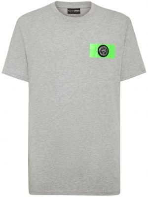 T-shirt en coton Plein Sport gris