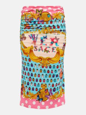 Drapované midi sukně Versace