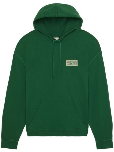 Pamučna dugi sweatshirt s printom Vilebrequin zelena