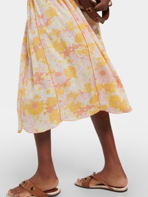 Midi haljina s cvjetnim printom Poupette St Barth