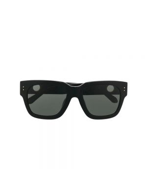 Okulary przeciwsłoneczne z bursztynem Linda Farrow czarne
