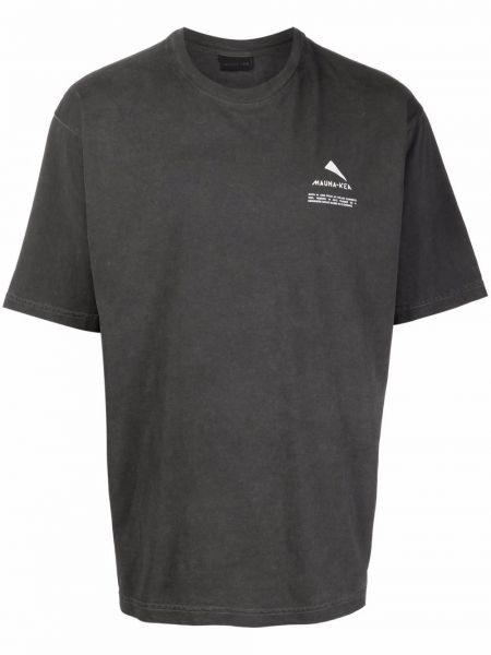 Camiseta con estampado Mauna Kea gris