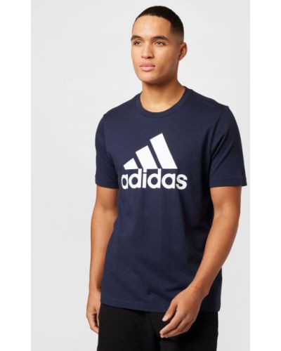 Тениска от джърси Adidas Sportswear синьо