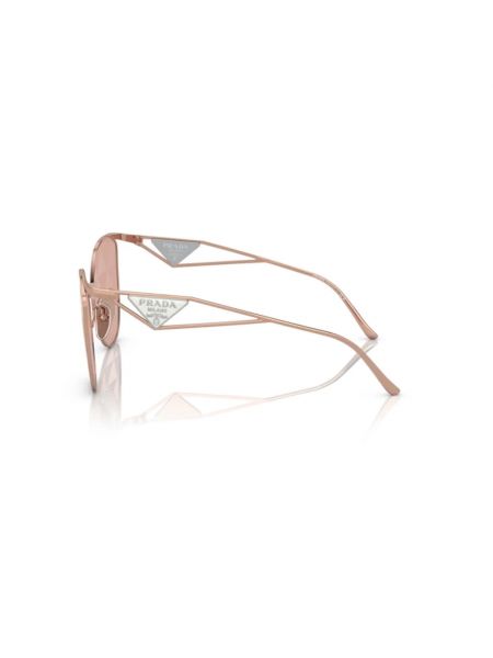 Okulary przeciwsłoneczne z różowego złota Prada