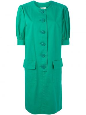 Šaty Yves Saint Laurent Pre-owned, zelená