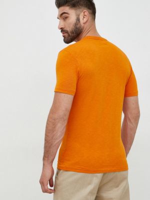 Tricou din bumbac United Colors Of Benetton portocaliu