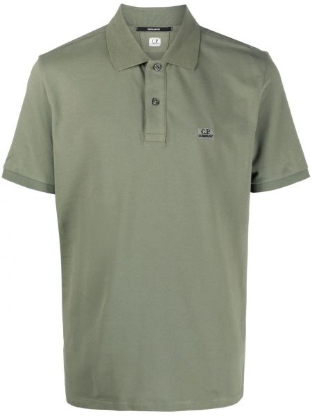 Polo krekls ar izšuvumiem C.p. Company zaļš