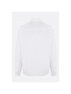 Camisa de algodón Bottega Veneta blanco