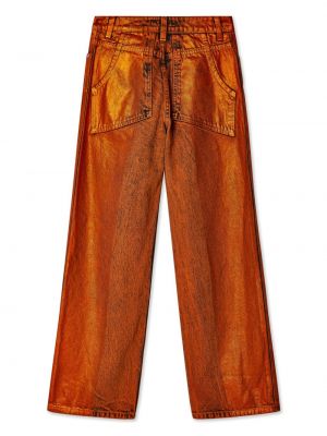 Laia lõikega teksapüksid Eckhaus Latta oranž