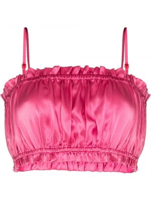 Sateng crop top Maison Essentiele rosa