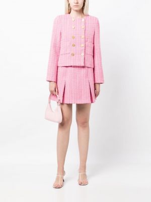 Jupe taille haute en tweed We Are Kindred rose