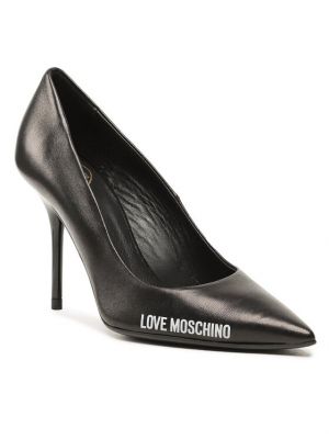 Pantofi cu toc cu toc Love Moschino negru